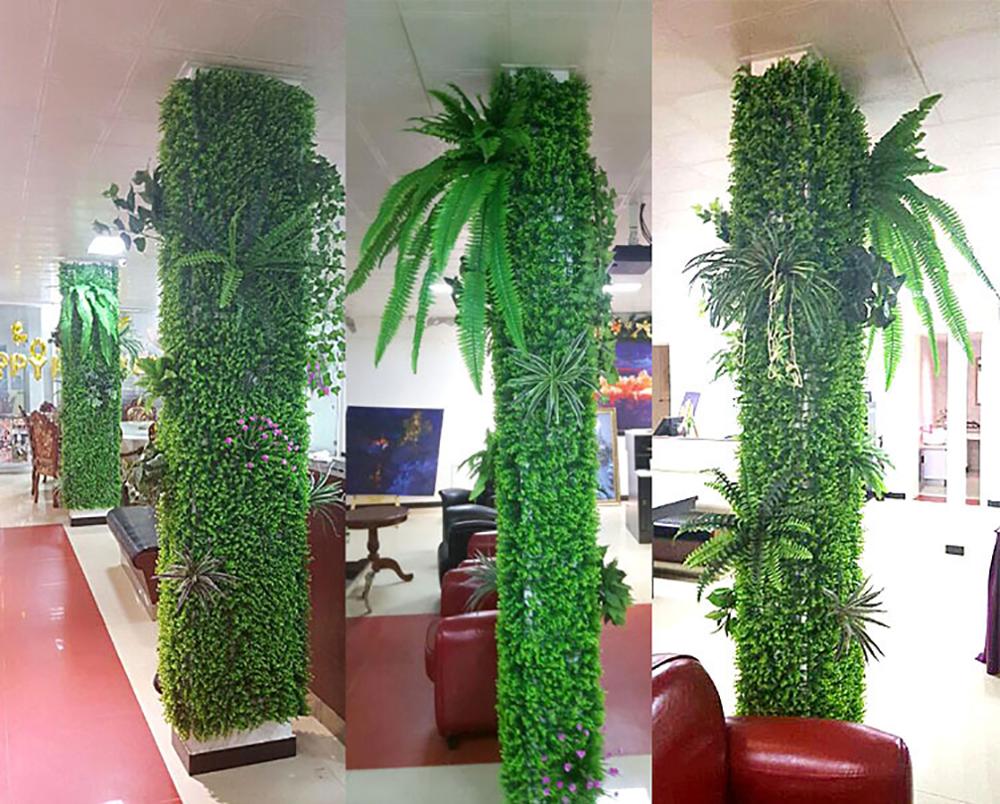 Faux plantes décor de cour mur de fleurs écrans et panneaux de confidentialité en plein air pour patio