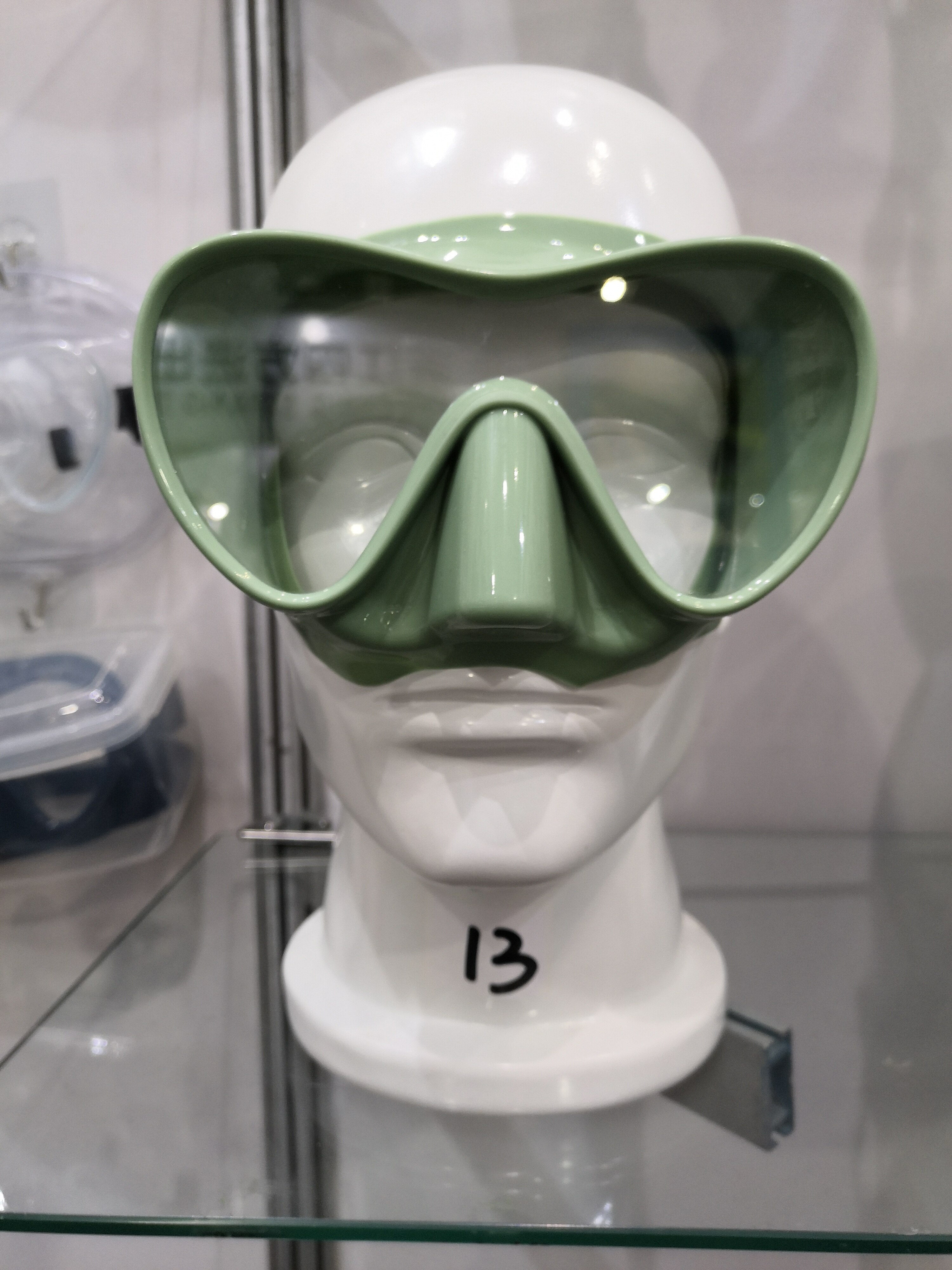 Professional Silicone Diving Mask - Tempered Glass - Adult & Kids - Underwater Sports Scuba Gear: Green