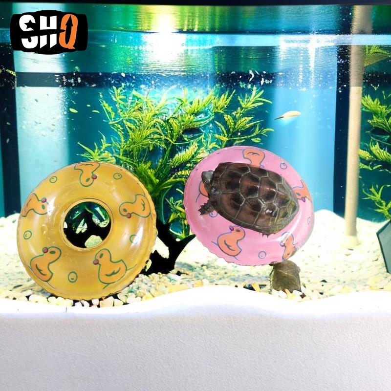 Sommer Schildkröte Wasser Spielen Kajak Spielzeug Mini Schwimmen Ring Aquarium Aquarium Schwimmbad Schwimmende Objekte Dekorative Ornament Für Fisch Neue