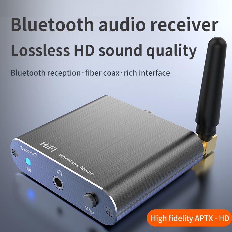 Qualcomm APTX-HD Bluetooth 5.2 Audio Ontvanger Hifi Stereo Muziek Cd Geluid 3.5Mm Aux Coaxiale Optische Vezel Wirelss Adapter