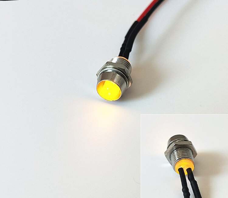 12V 5MM LED Signal Indicator Lamp Light with 20CM Wire 20pcs