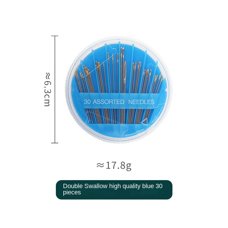 Hand Sewing Needles 30-Count Assorted Needles for Sewing Repair 6 Different Sizes Sewing Needles