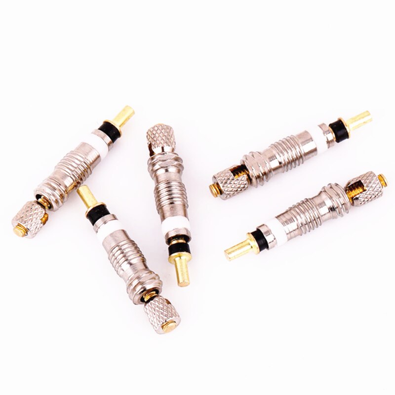 2/4/6PCS Bicycle Valve Presta Valve Brass Core W Optional Tool CNC-machined FV MTB Road Bike Tubes Repair Tire Service Parts