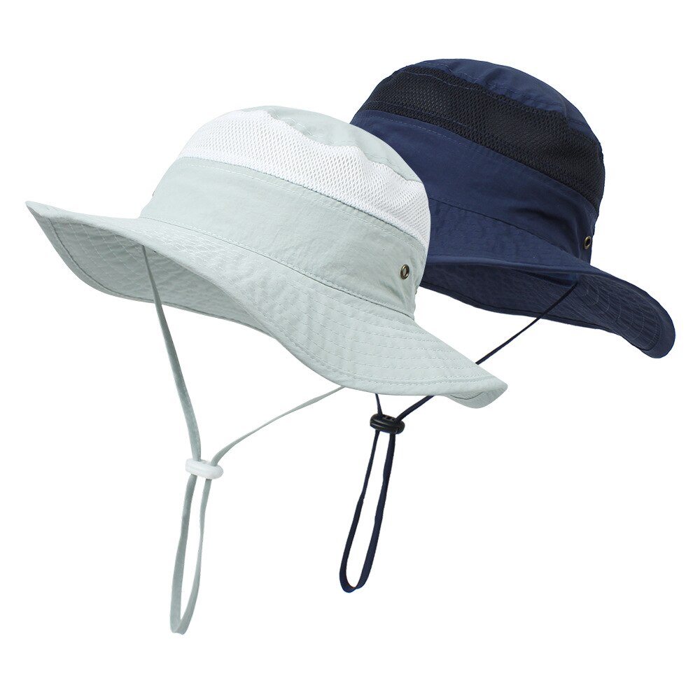 Cappello estivo a secchiello per bambini cappello da spiaggia grande gronda cappello da sole per ragazzi ragazze bambini bambini cappello da pescatore cappello Panama