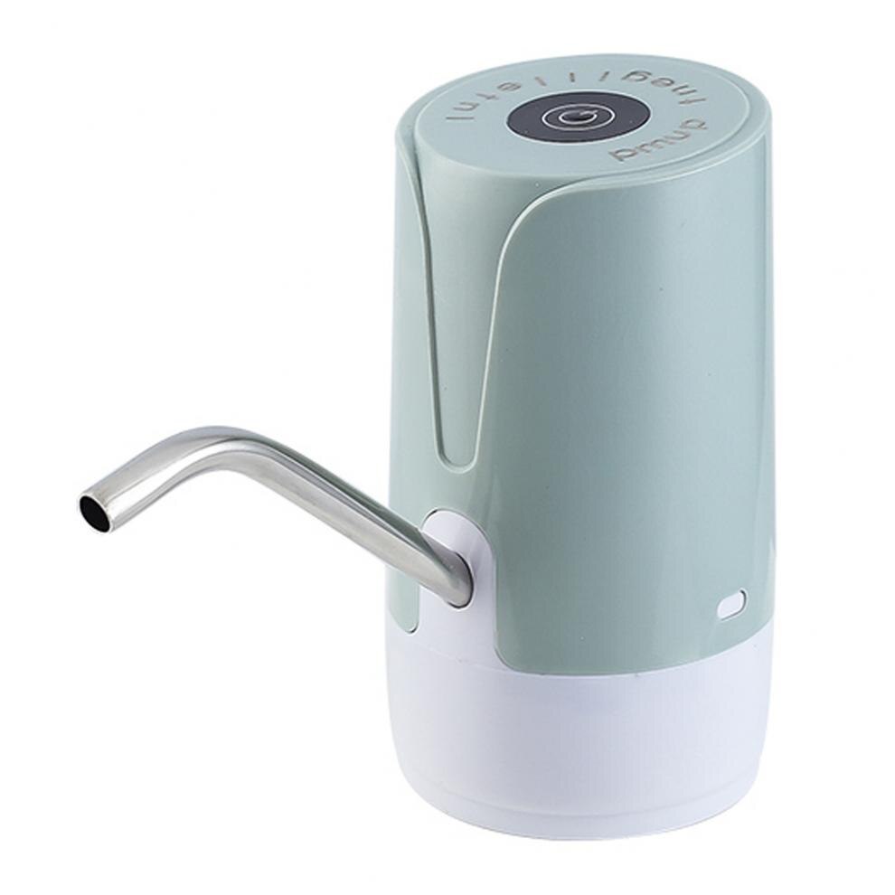 Home Water Fles Pomp Mini Barreled Water Elektrische Pomp Usb Charge Automatische Draagbare Water Dispenser Drink Dispenser: green
