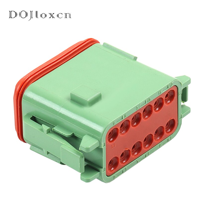 1 Set DT06-08SD Deutsch 8 12 Pin Connector Waterproof Male Female Pair Wiring Plug DT04-08PD DT15-08PD DT04-08PB-L012 DT06-08SC: GRAY