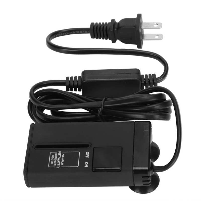 Pet Brooder Supplies Lamp Set Mini Aquarium Heater Automatic Fish Tank Thermostat Anti‑Explosion Heater US Plug 110V