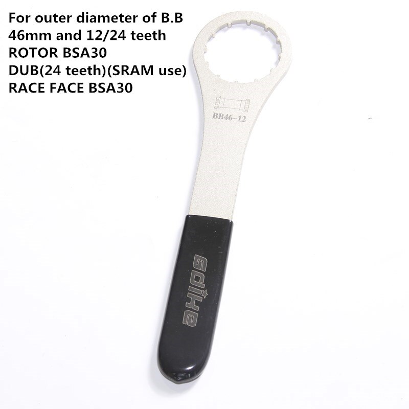 Fiets trapas gereedschap reparatiesleutel sleutel voor shimano howllowtech  bb9000 avid prowheel fsaseries: Optie 4