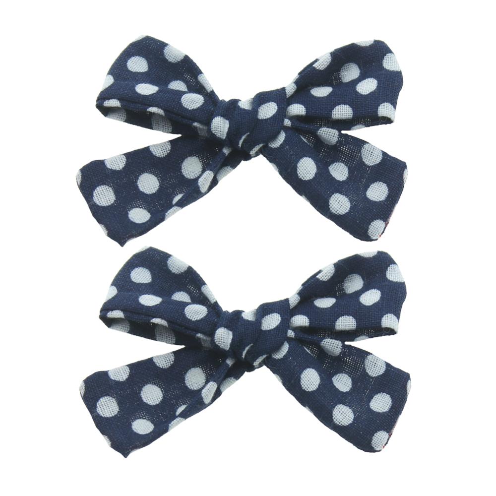 Grampos de cabelo, 2 pçs/set conjunto de grampos de cabelo para bebê, de algodão, com flores, presilhas para cabelos, presente para meninas: B