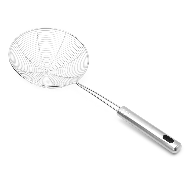 Solid Spider Strainer Skimmer Ladle With Handle Stainless Steel Kitchen Tool: 03