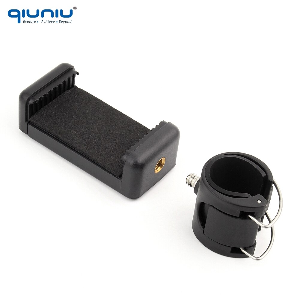 QIUNIU APP Cell Mobile Phone Clip Bracket Holder Adapter Mount Accessories for GoPro Hero 7 6 5 4 3+ 3 Monopod Pole