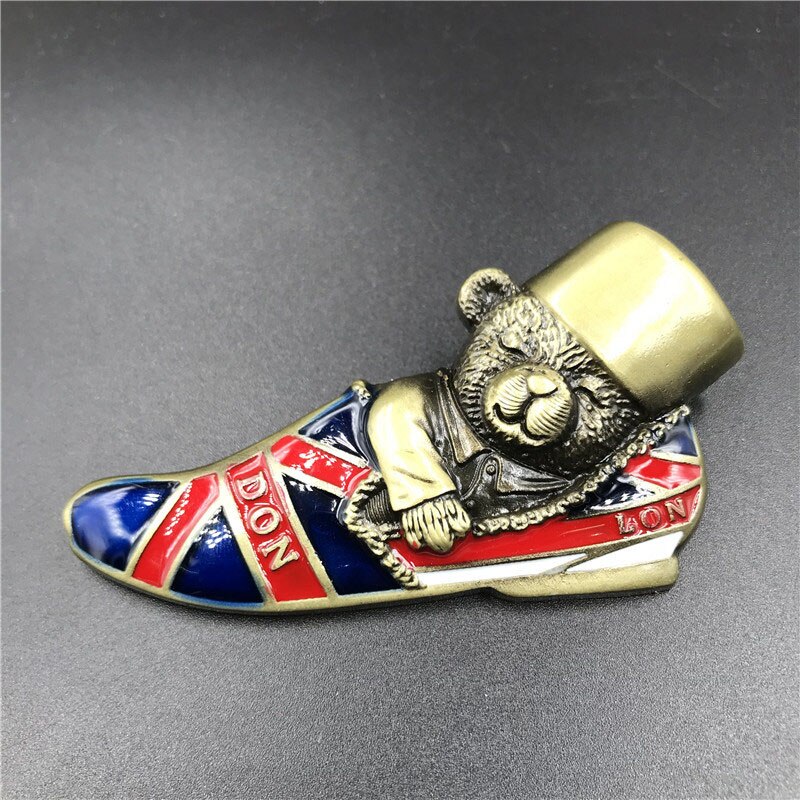 Imanes de nevera 3d de Metal, frigorífico pegado, águila americana, Jerusalén, Israel, Londres, autobús, nueva york, París, recuerdos, decoración del hogar: Transparente
