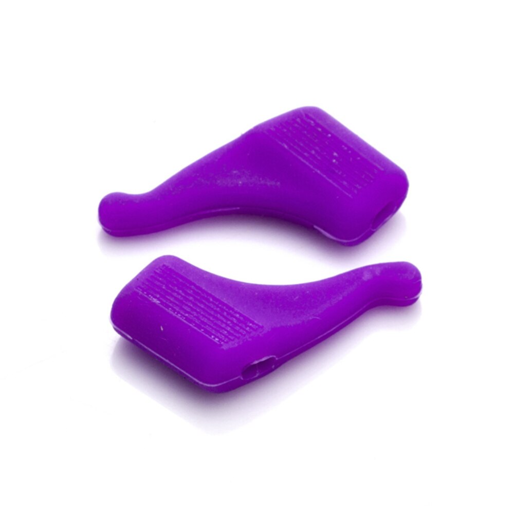 Crochet d'oreille antidérapant pour lunettes, 50 paires, accessoires de lunettes, poignée universelle en Silicone, support de pointe de tempe: dark-purple-50pairs