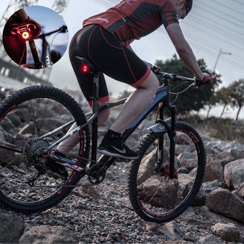 Smart Sensing Fahrrad Licht Lampe Wasserdichte LED Lade Sicherheit Warnung Radfahren Rücklicht Mountainbike Hinten Licht Zubehör