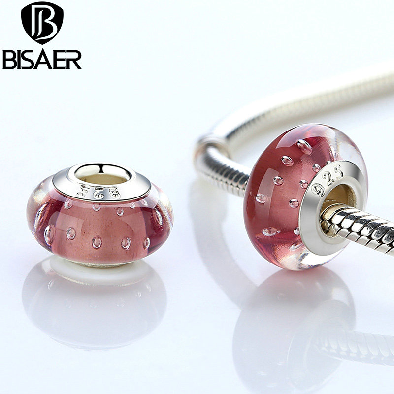 Silber Farbe Schwarz Europäischen Murano Glas Perlen fit Charme Armbänder Armreifen für Frauen Perlen 925 Silber Schmuck Perles