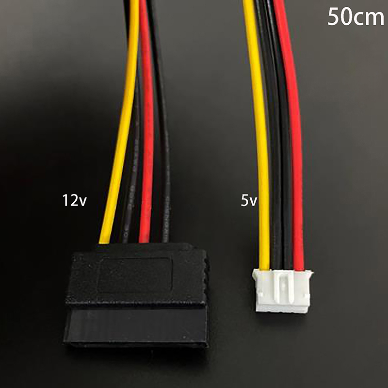 Cable de fuente de alimentación HDD SATA de tipo pequeño a 15 Pines, PH 2,0mm, 4 pines, 20AWG, para Industrial, todo en uno, HD Mini 5V, 12V: Blanco