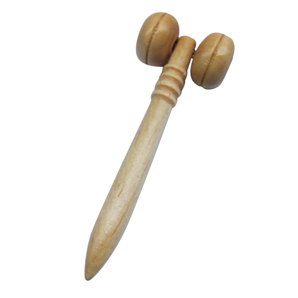 Bra trä fisk form kropp massage verktyg hälsovård avslappning trä fot roller massager hand trä massage verktyg: 4