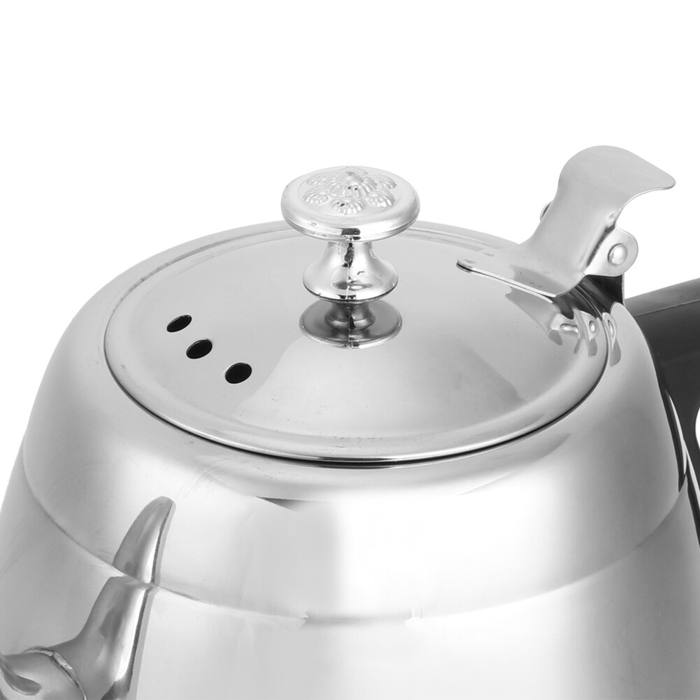1,5 l práctico Acero inoxidable hogar tetera calentador de agua utensilios de cocina con mango antiquemaduras tetera