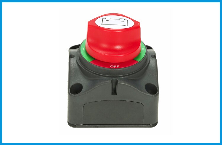 12V/24V Dual Battery Selector Isolator Master Switch Cutoff Cut Off Disconnect Power Kill Switch 4 Position Marine Boat Car RV