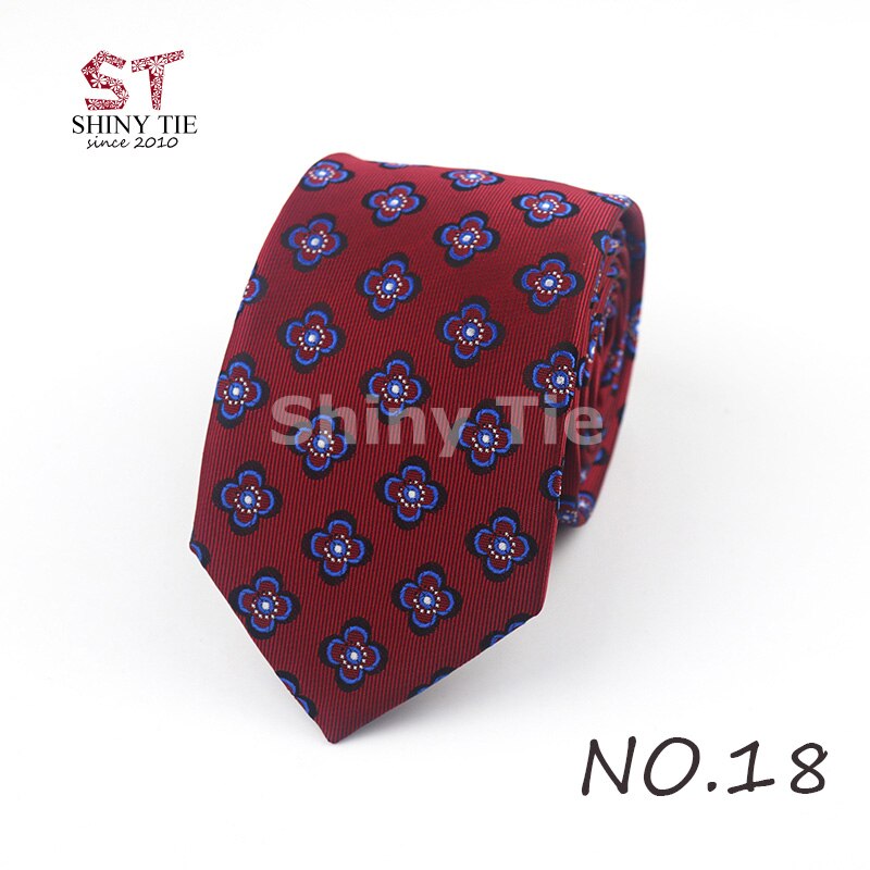 Menns polyester slips formell 7cm stripete hals slips business svart blå vintage gravatas for bryllupsfest dress: 18