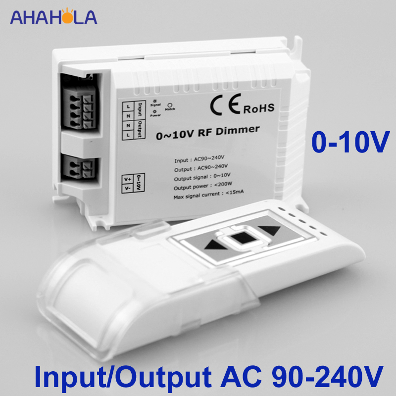 RF Led Dimmer 220v Remote Control Output 0-10v Light Dimmer 220v Dimmer Led 220v Lamps Input AC 110V 220 V