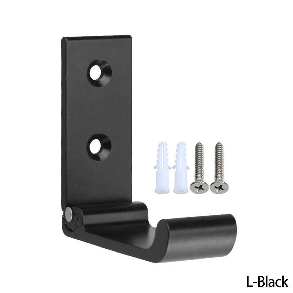 Gancho plegable de aleación de aluminio para pared, gancho oculto para bata, abrigo, baño, cocina, toalla con tornillos, 1 Juego: Blanco