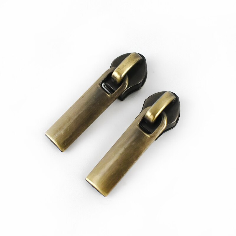 30 sztuk Meetee 6/8mm suwaki Zipper dla 3 #5 # nylonowe zamki błyskawiczne dół kurtki kieszeń Zip głowy torba zamki zestawy naprawcze DIY akcesoria: ZT140-Brass-No3