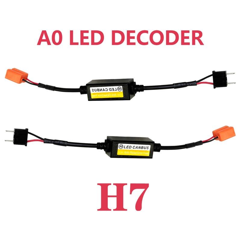 H7 LED Canbus Error Free Decoder For H4 LED Headlight Bulb Kits For Car Fog Lamps H7 9005 9006 9012 Adapter Anti-Flicker