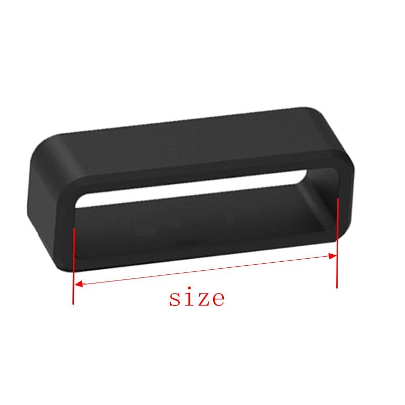10PCS Soft Silicone Watch Band Strap Loops Rings Keepers Retainers Holders Watch Accessories 12 14 16 18 20 22mm 24mm 26 28 30mm