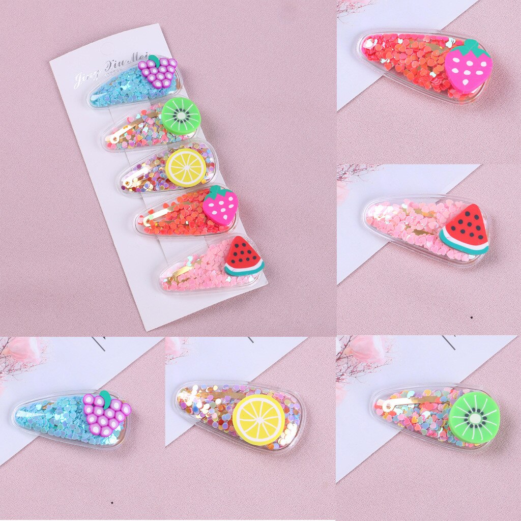 Horquilla de Fruta de dibujos animados para niña pequeña, pasadores de horquilla, accesorios para el cabello de dibujos animados para bebé n. ° 30