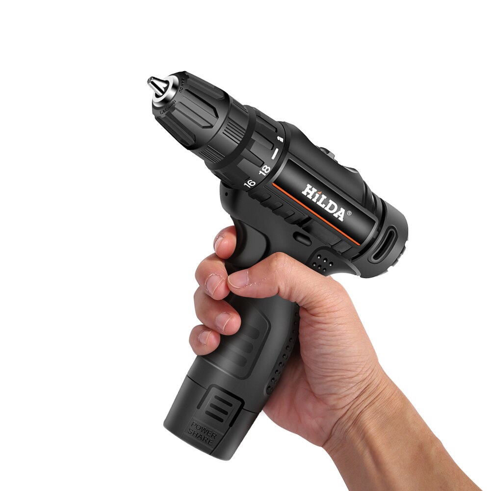 Electric Drill Handheld Lithium Battery Rechargeable Screwdriver Drilling Tools Easily Carrying Lightweight Gadgets