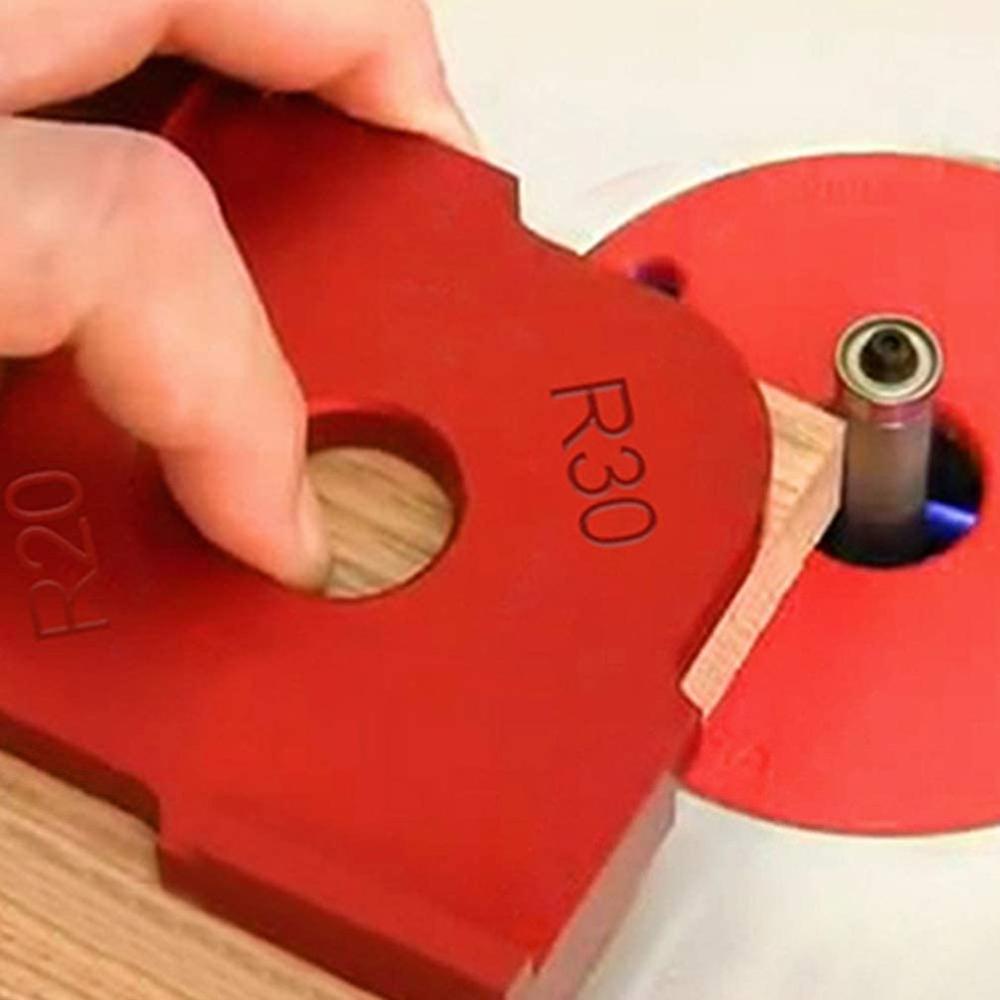 Practical Wood Panel Radius R Plate Trimming Machine Engraving Machine Round Corner Template Kit Corner Jig