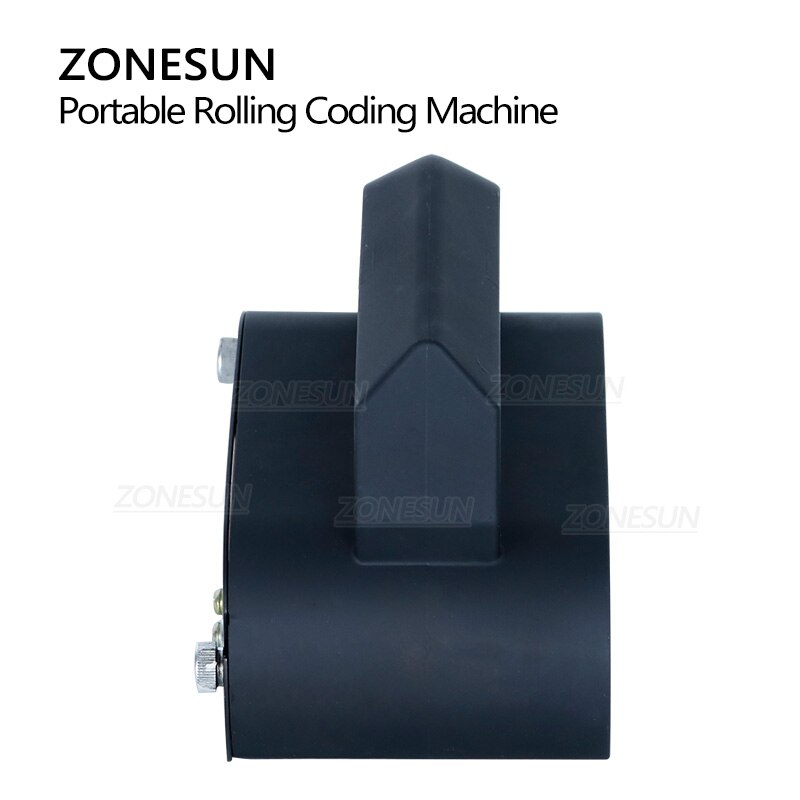 ZONESUN Handheld Expire Date Printer Machine Batch Number Coder Portable Rolling Coding Machine for cartons Box