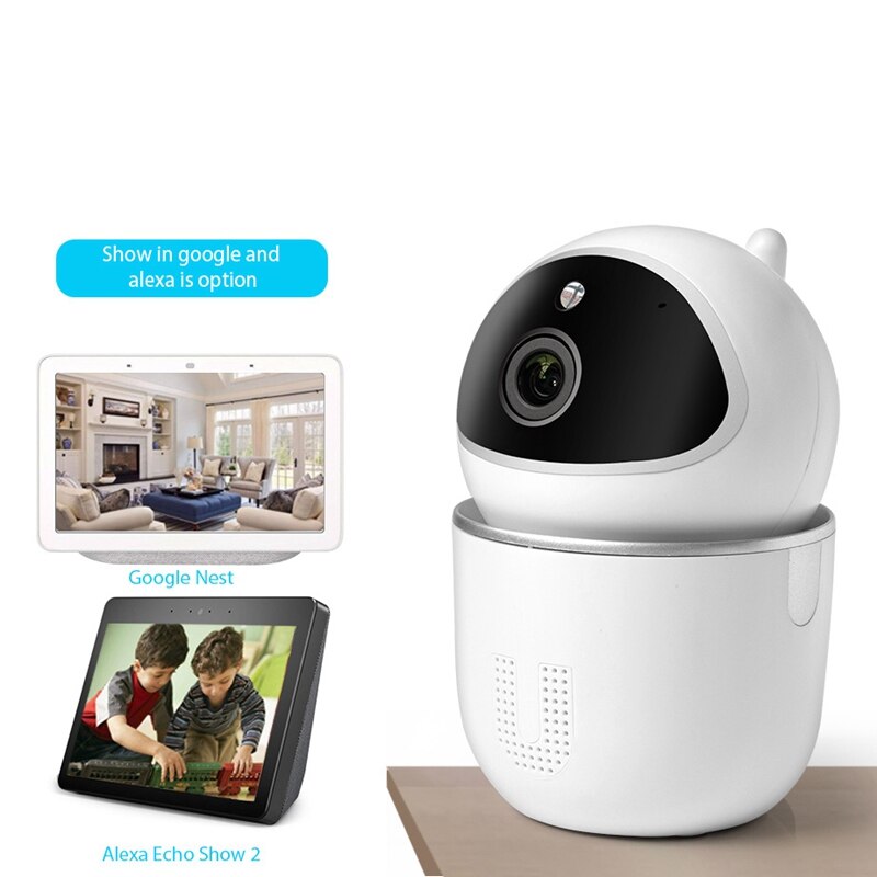 Caméra intelligente WIFI sans fil 1080P Alexa Echo Webcam ligent caméra de Surveillance de suivi automatique (prise ue)