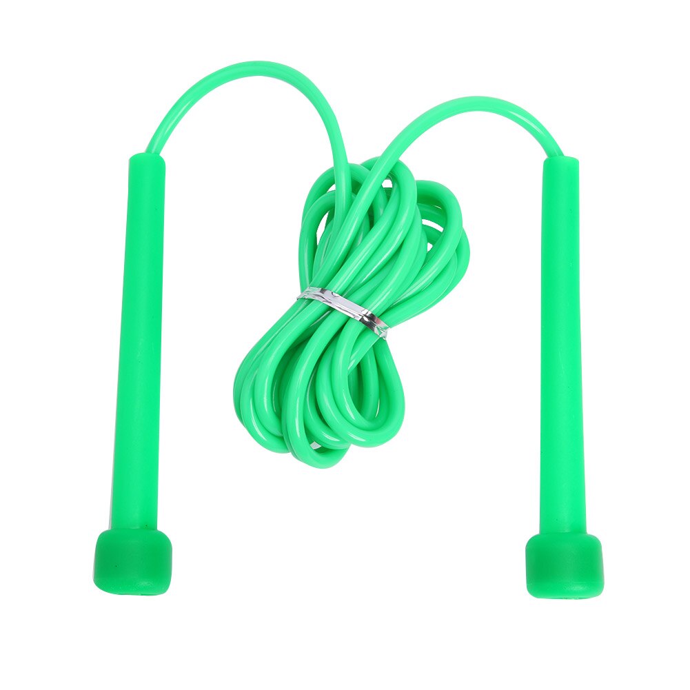 Skipping Rope PVC Adjustable Jump Rope Fitness Training Exercise Equipment Crossfit Training Sports Exercises: Green