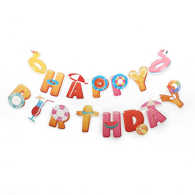 EN LA Piscina de verano en la playa, hawaiana luau, natación en agua, vacaciones, suministros para de flamencos, decoración para de cumpleaños: Verde claro