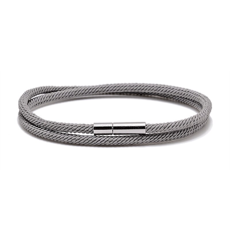 Coppia di braccialetti in corda di milano nuovi modelli di esplosione transfrontaliera fibbia doppio strato milano linea bracciali in corda a mano per donna: 05