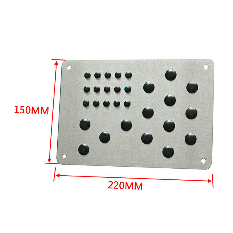 Universel argent voiture tapis de sol en aluminium voiture tapis repose-pieds talon plaque pédale tampons tapis pour voiture camion Suv