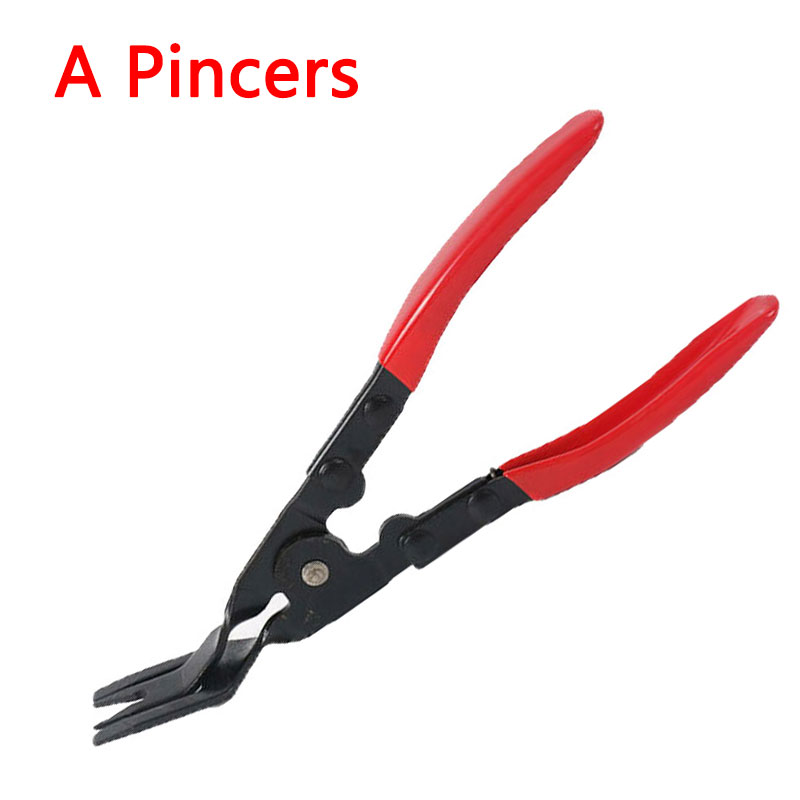 Car Headlight Repair Installation Tool Trim Clip Removal Pliers Van Door Panel Fascia Dash Upholstery Remover Tools Kit: Orange