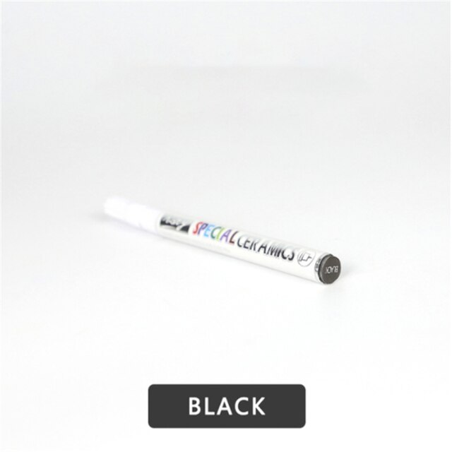 Pottery Tools Pottery Art Underglaze Marker Pen Pigment Ceramic Underglaze DIY Special Needel Pen Painting Craft 6-Color: black
