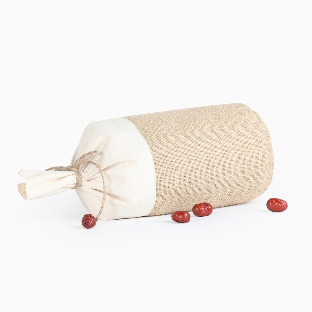 Bolsas de grano de fondo redondo, 5 tamaños, bolsa de embalaje de yute, arroz, té, algodón, lino, tela de yute, bolsa de con cordón