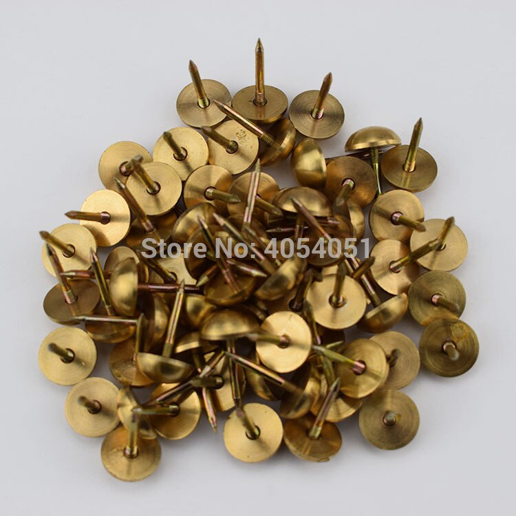 20 billeder kinesisk stil antik massiv messing søm tromle nitter sofa fastgørelse dekorativ søm dør fast søm hardware del