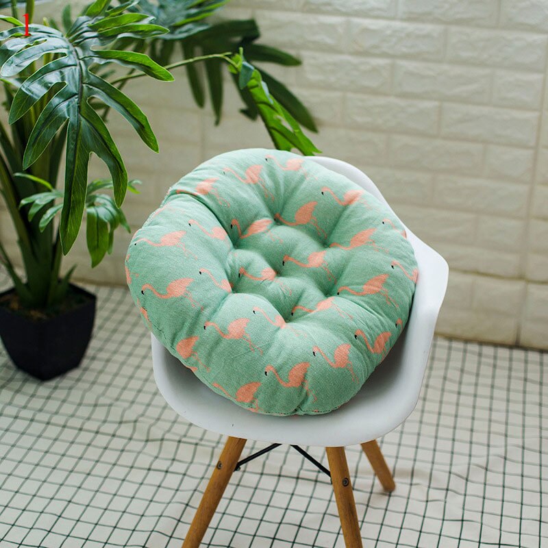 Rund pute 40*40cm kontorstol sofa pute tatami sirkulær dekorasjon sete pute stol puter: 1