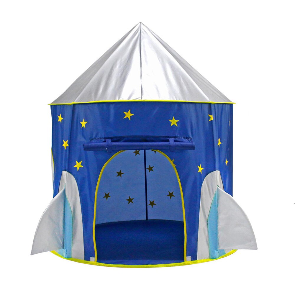 freundlicher Zelt Tragbare 3 in 1 Raumschiff Wigwam Rakete Schiff Zelt Für Kind Faltbare Trockenen Schwimmbad Ball Schwimmbad freundlicher haus Strand Spielzeug