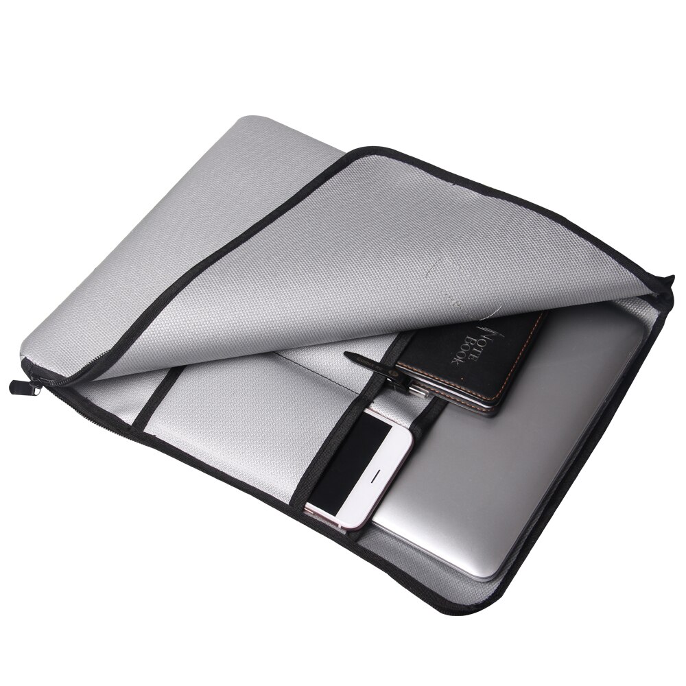 Office Document Bag Holder Fireproof Pouch Portable Fire & Water Resistant File Folder with Zipper Safe Storage for Valuables