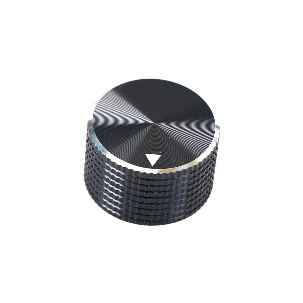 25mm x 15.5mm- dia sort aluminium drejekontrol potentiometer drejeknaphætte