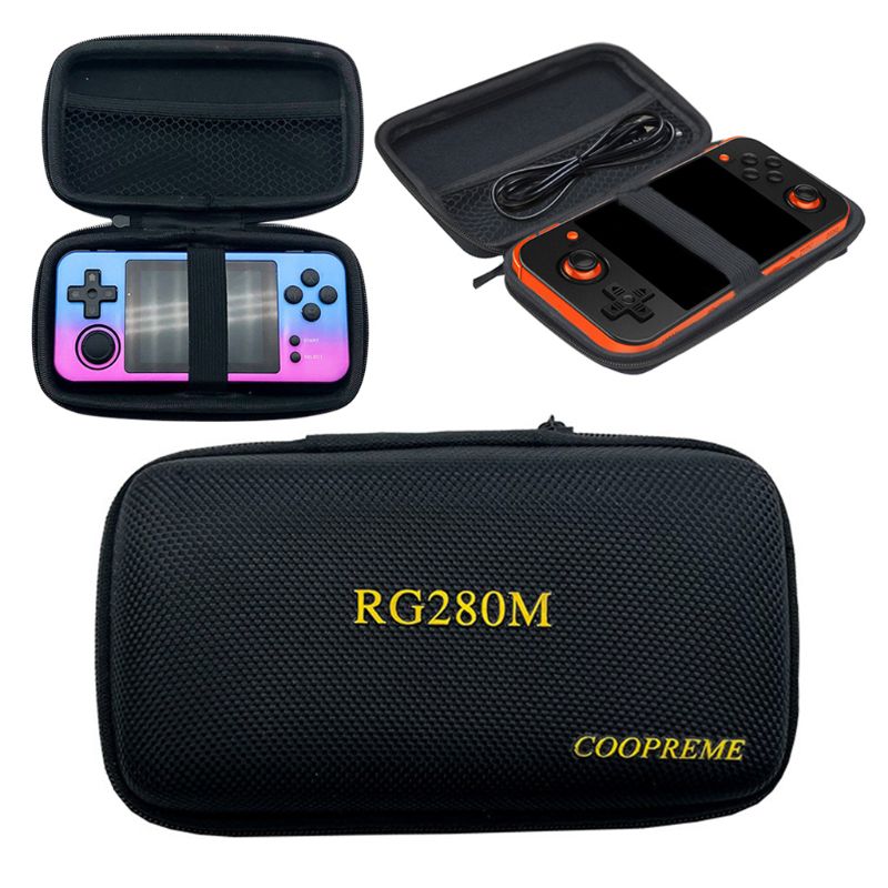 Retro Game Console Protection Bag Dust-proof Storage Carrying Case for RG280M