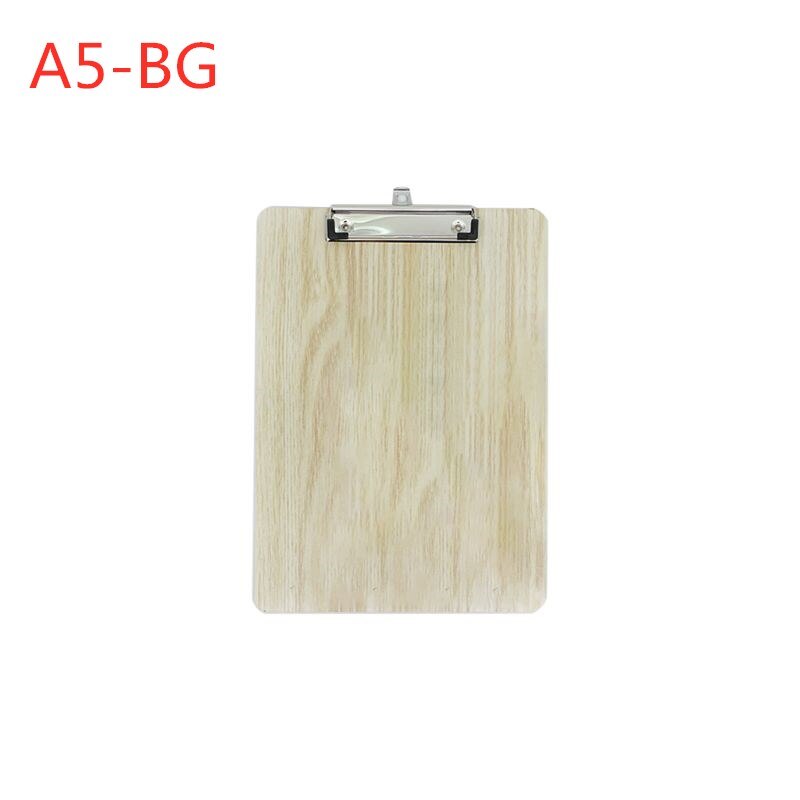 Portable A4 A5 Wooden Writing Clipboard File Hardboard Office School Stationery: Red