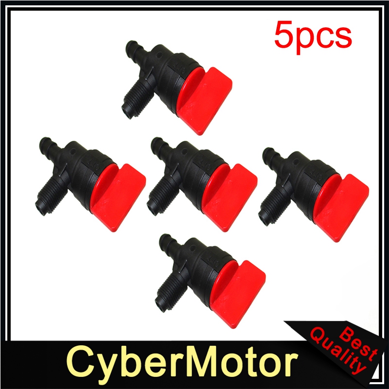90 Degree Inline Fuel Shut Off Valve For Briggs & Stratton 399517 698182: Red