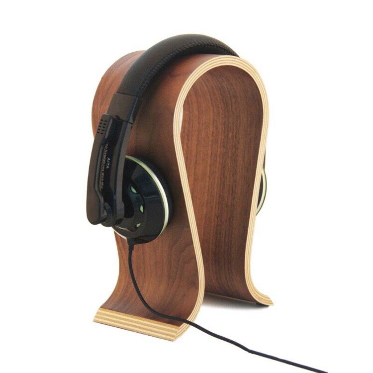 Solid Wood Earphone Cable Bracket, Headset Stand, Headphone Stand